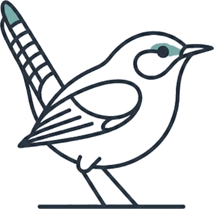Line-drawn wren, the alwayswren mark